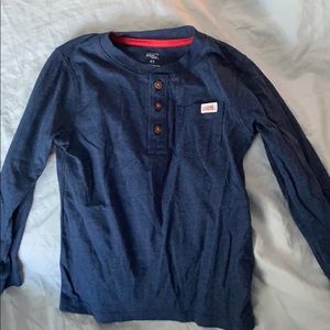 5T long sleeve Henley pocket t